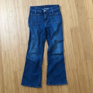 MOTHER kick crop jeans